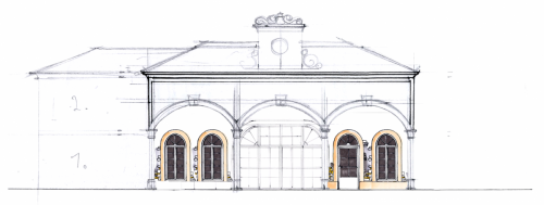 13. Haupthaus Fassade Skizze (1)